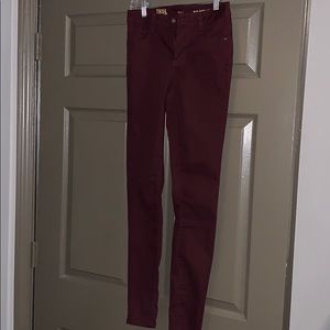 Burgundy Jeans
